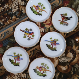 6xpin dish Herend Hungary